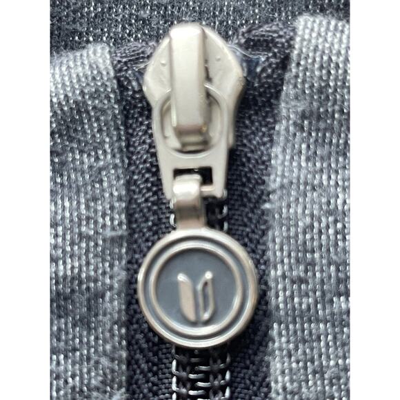 Linksoul Men’s Medium 1/4 Zip Pullover Mock Neck Heathered Navy Blue - Picture 6 of 10